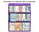 WhiteCoat Clipboard® Trifold - Lilac Critical Care Edition